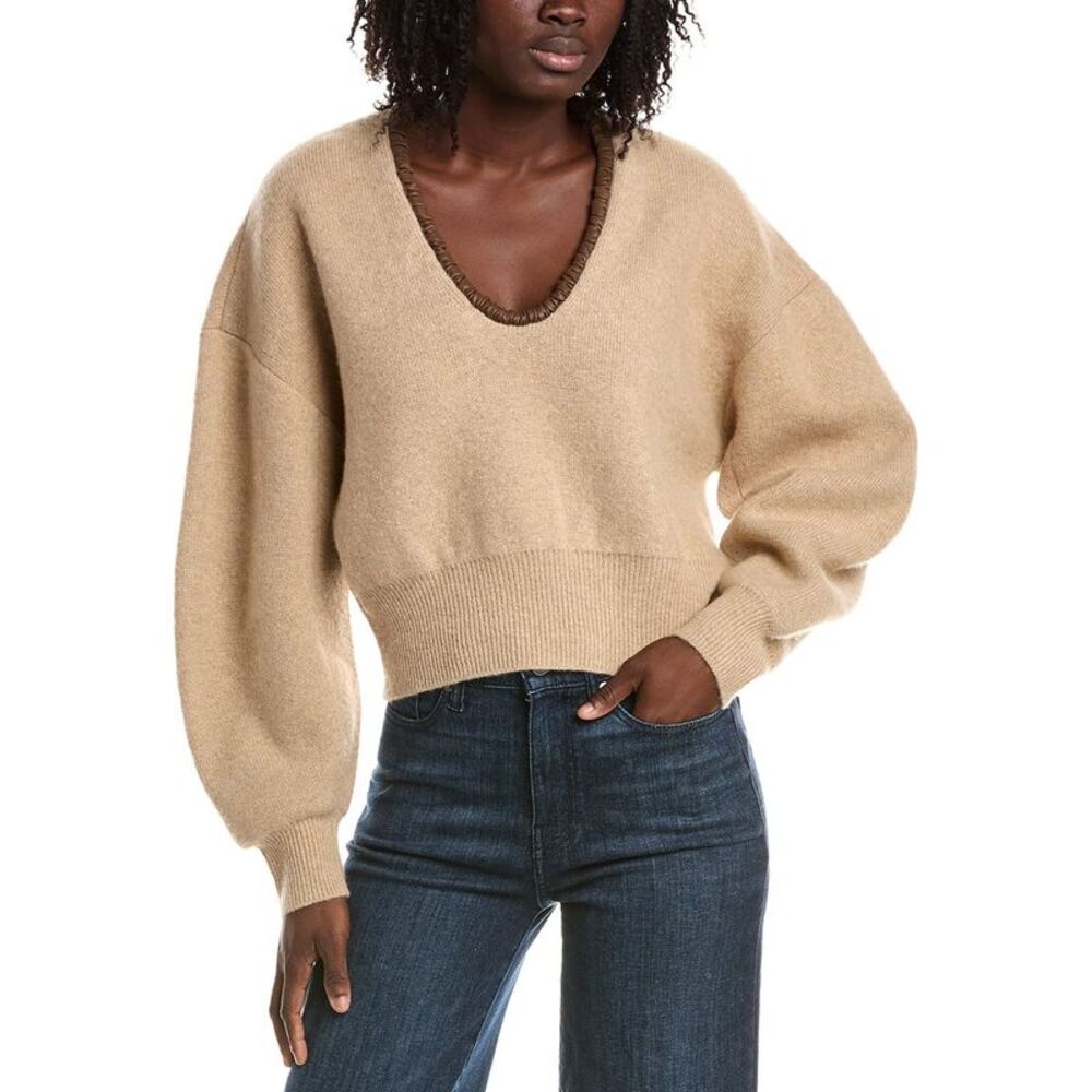Alexis Womens  Cielo Wool & Cashmere-Blend Sweater, Brown